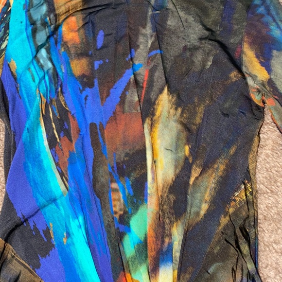 Ted Baker multi color wrap dress SOLD - Picture 4 of 6